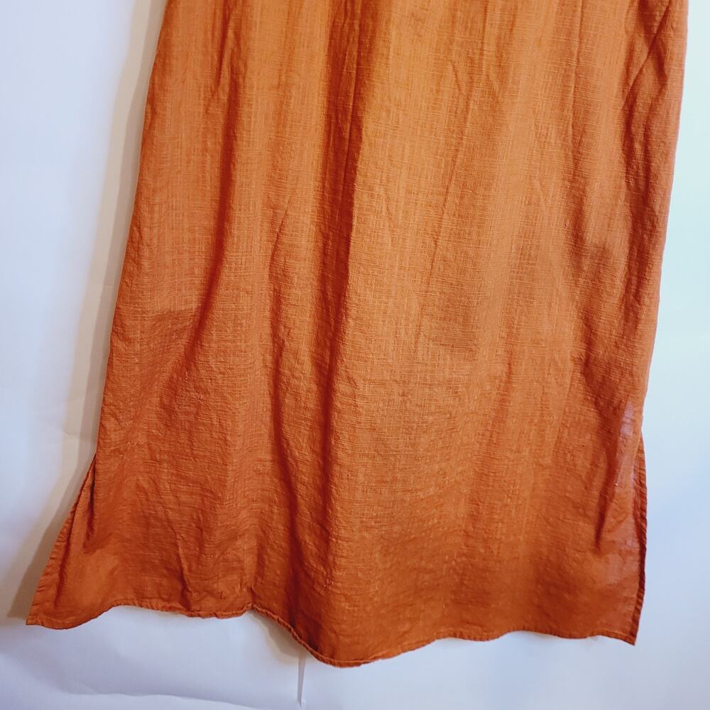 Universal Threads Poplin Cotton Rust Orange Ruffl… - image 5